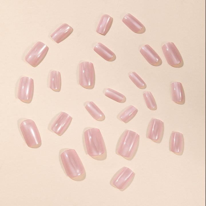 Elegant Glossy Nail Extensions Bowlift