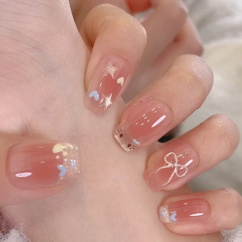 Artful Nail Art with Playful Accents Bowlift