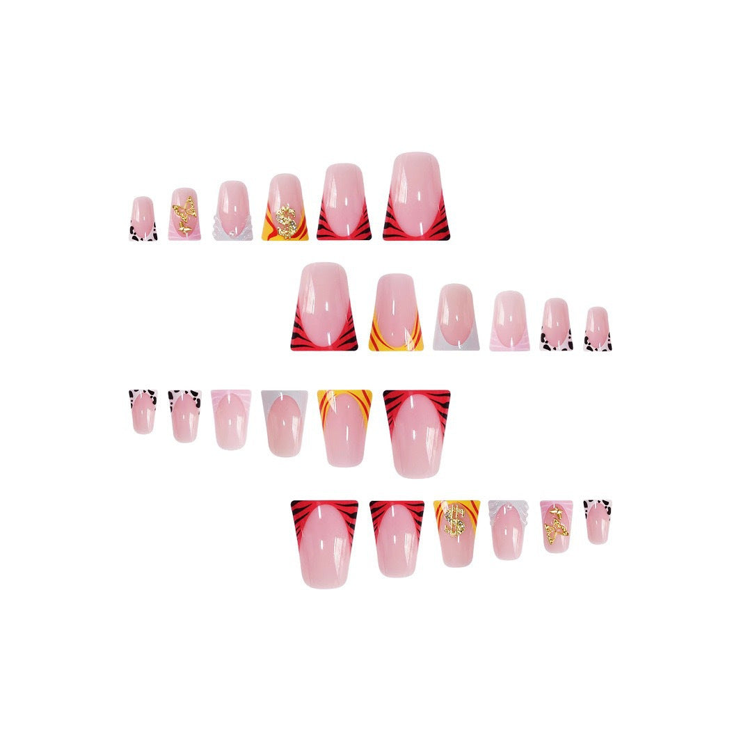 Decorative Thematic Press-On Nails Set Bowlift
