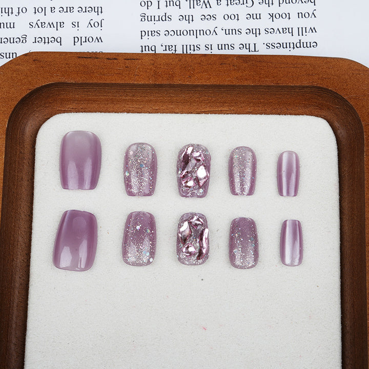 Decorative Glitter Press-On Nail Tips Bowlift