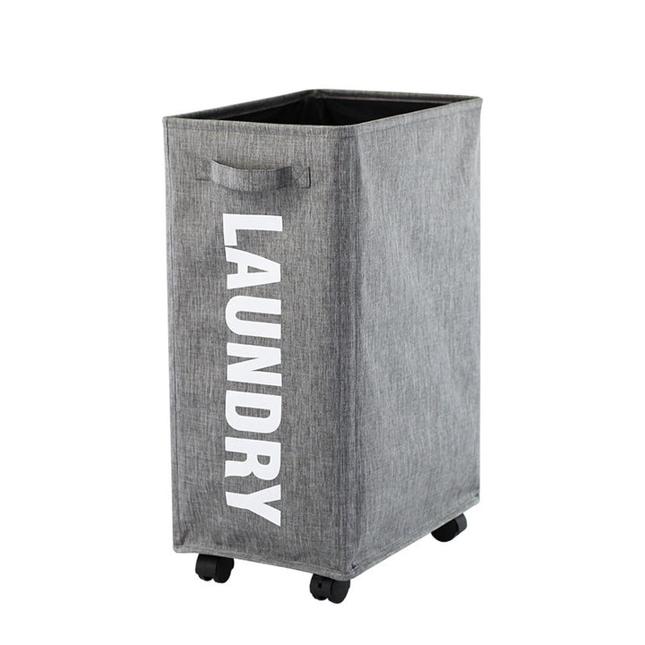 Practical laundry container with wheels Bowlift