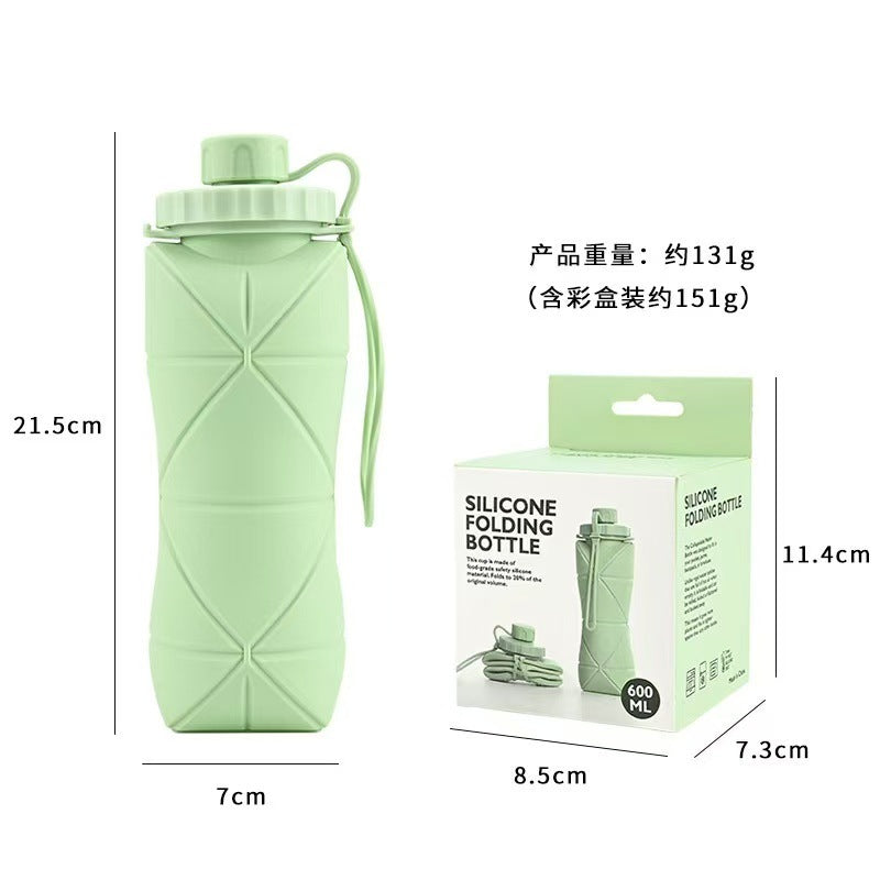 Women collapsible silicone drinking bottle Bowlift