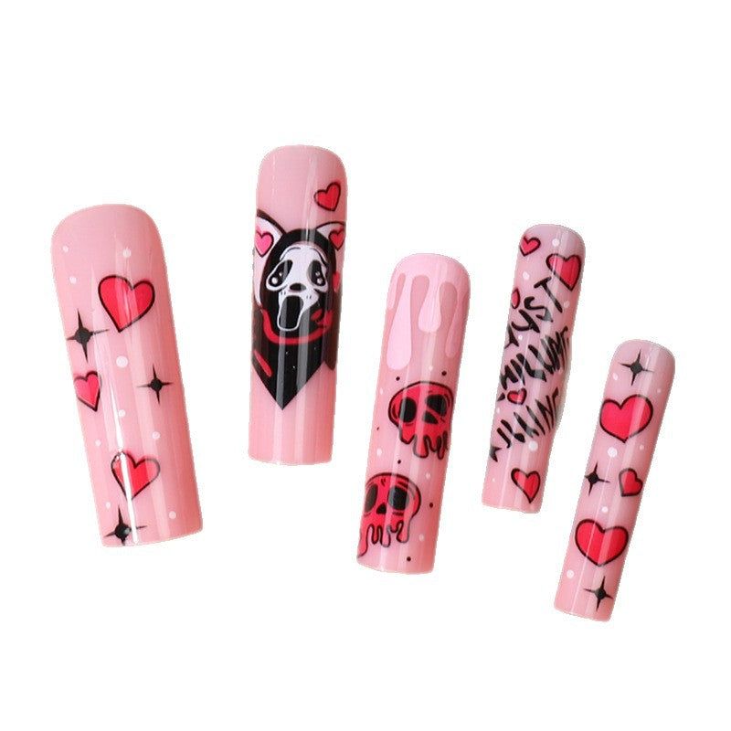 Artistic Patterned Press-On Nails Bowlift