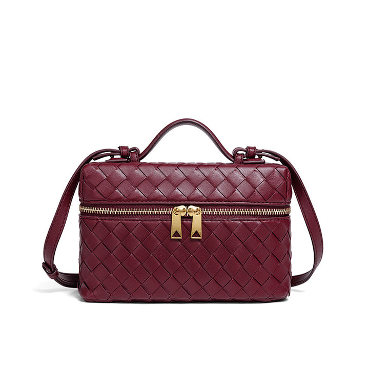Structured Woven Satchel Bag Bowlift