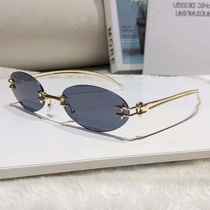 Women's elegant metal glasses with filigree design Bowlift