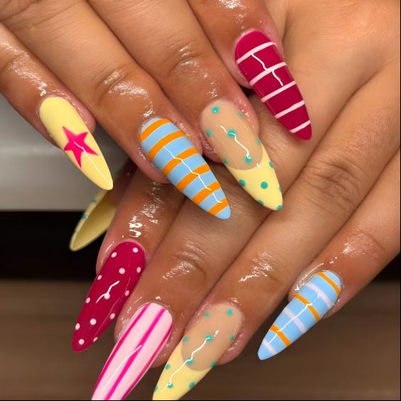Artificial Nails In Creative Design Bowlift
