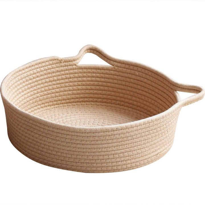 Handcrafted storage basket with handles Bowlift