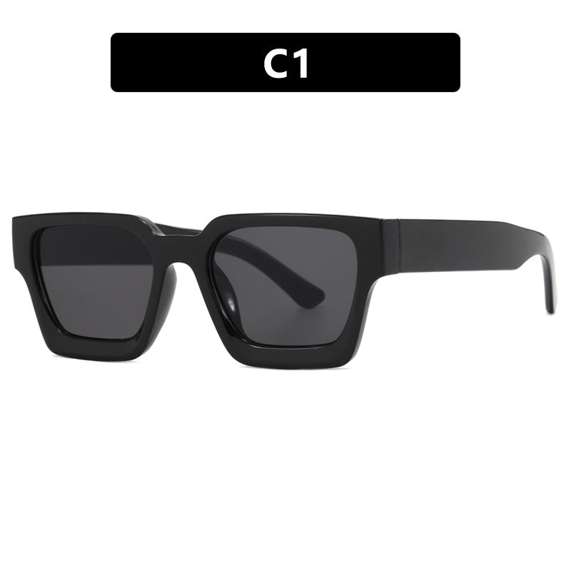 Women's fashionable square reading glasses with transparent frame construction Bowlift