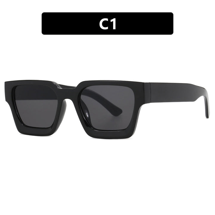 Women's fashionable square reading glasses with transparent frame construction Bowlift