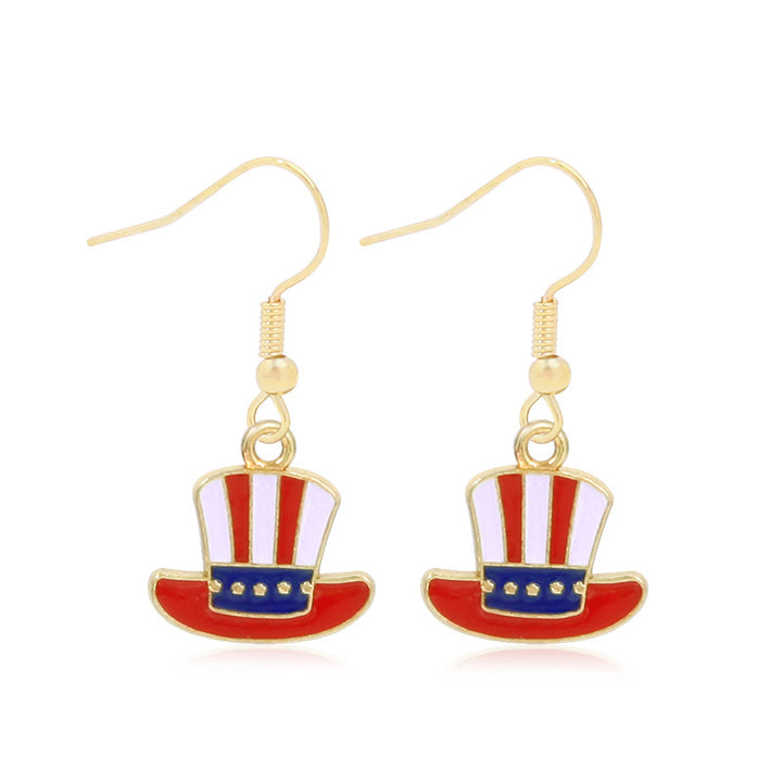 Women's long multi-layer star drop earrings with crystal embellishments and rhodium-plated alloy Bowlift