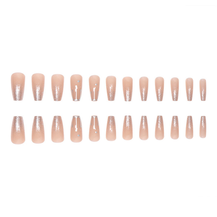 Glamorous Glitter Gradient Stiletto Nails Bowlift