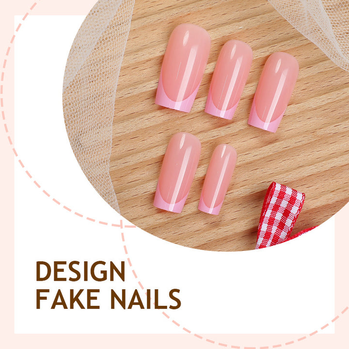 Artificial nail set with French tips Bowlift