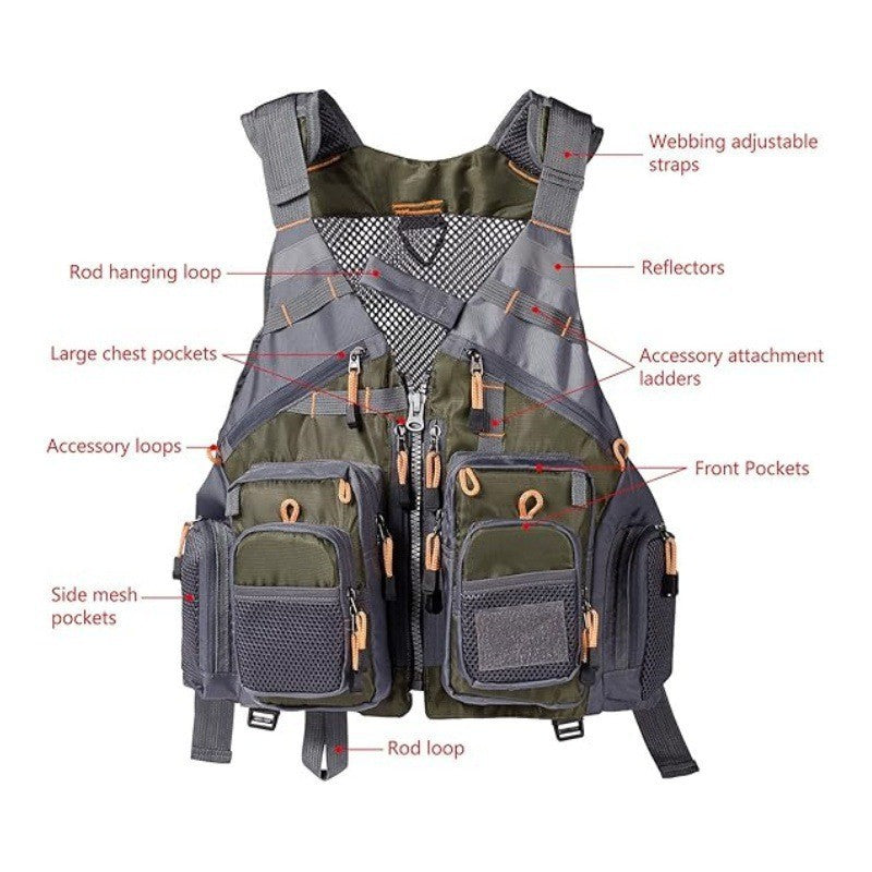 Tactical Fishing Utility Vest Bowlift