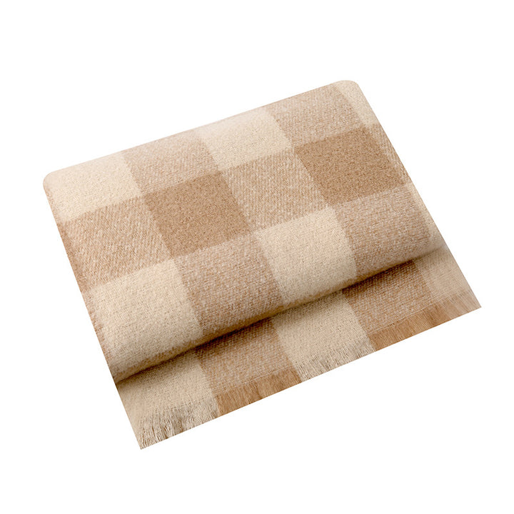 Cozy Checkered Throw Blanket