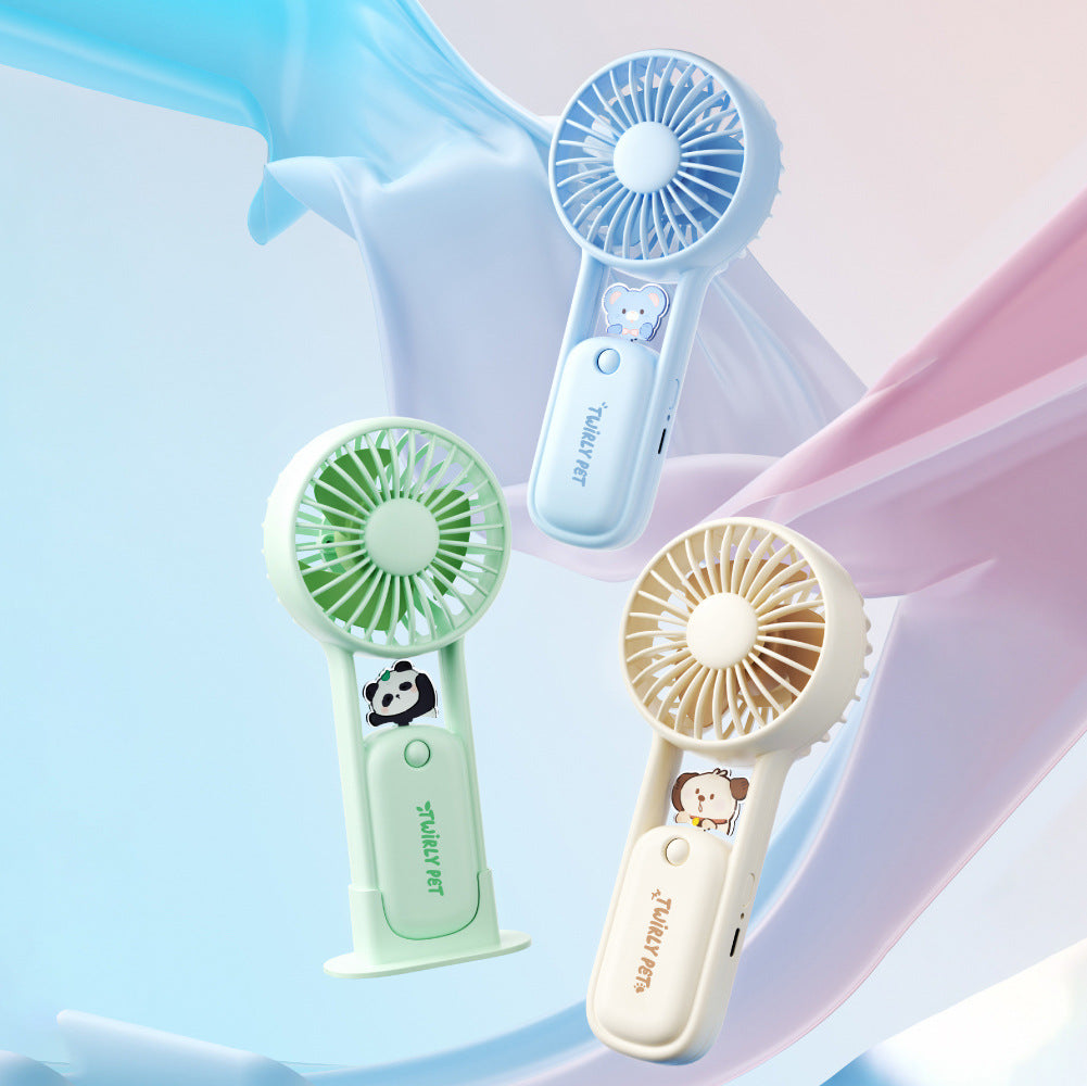 Ladies Portable Battery Hand Fan with Multifunctional Design Bowlift