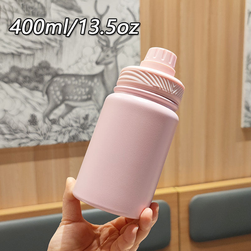 Women's Insulated Water Bottle with Ergonomic Carrying Handle Bowlift