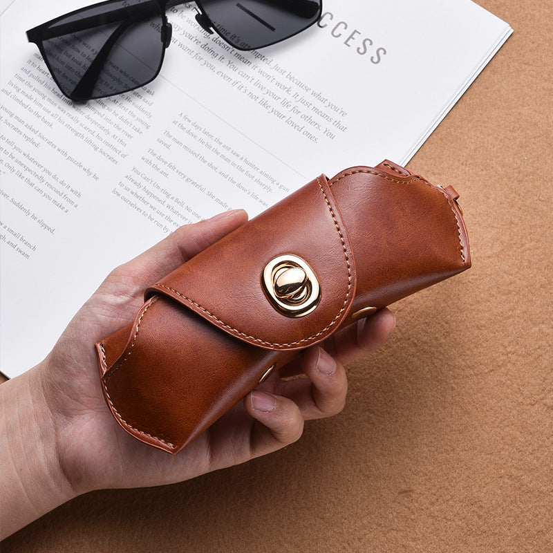 Elegant Leather Sunglasses Case Bowlift