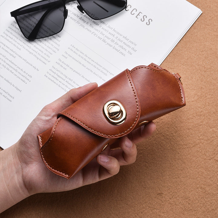 Elegant Leather Sunglasses Case Bowlift