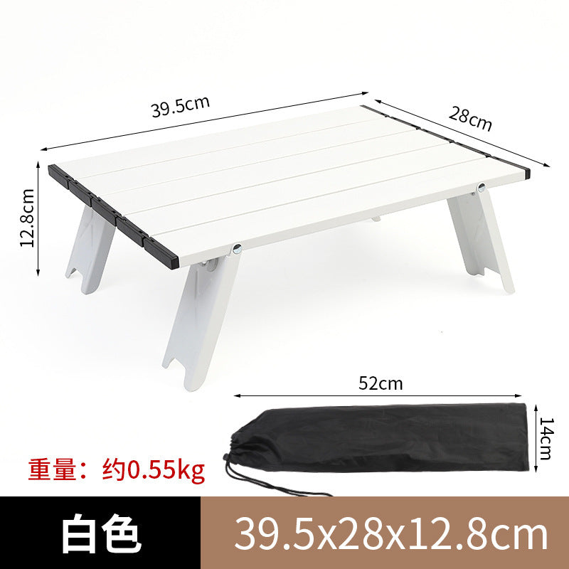 Foldable Camping Table With Lightweight Aluminum Frame Bowlift