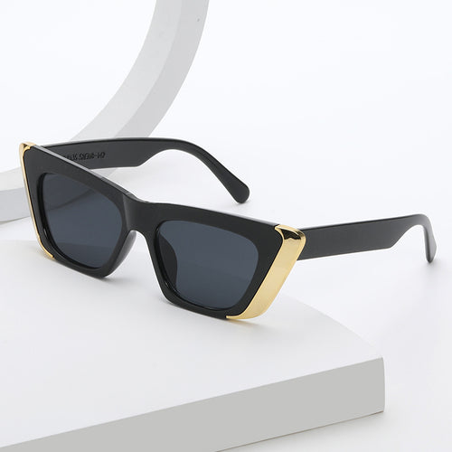 Women's fashionable sunglasses with square frame and luxurious inner lining Bowlift
