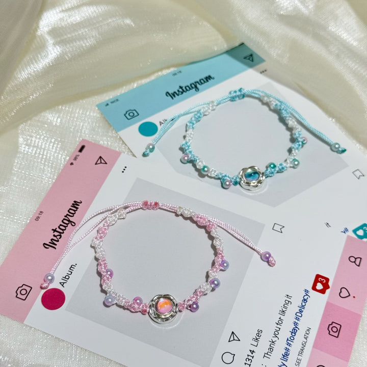 Adjustable Floral Charm Bracelet Bowlift
