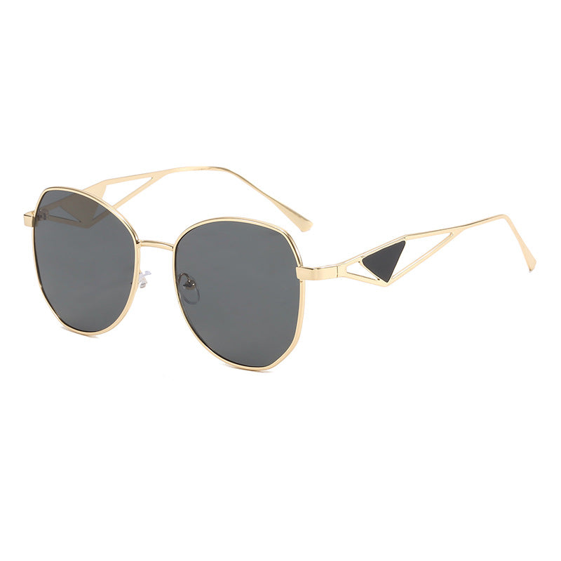 Women's fashionable geometric sunglasses with unique frame Bowlift