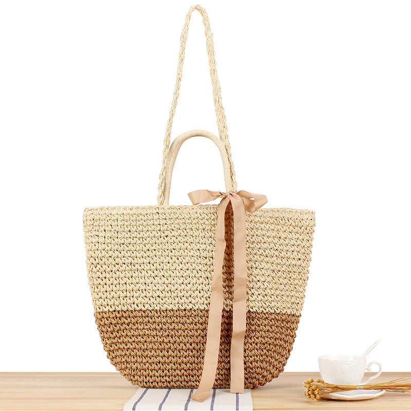 Elegant Straw Shopping Bag Bowlift