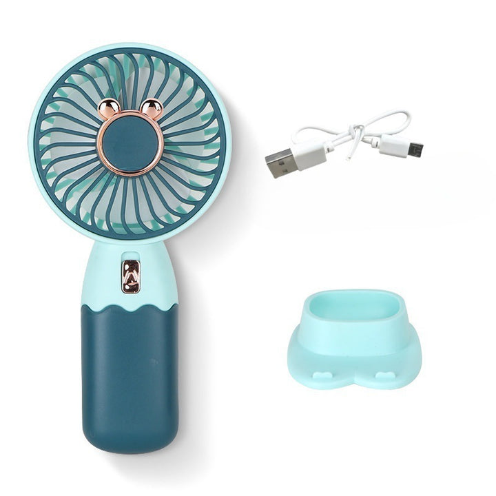 Women's Handheld Cooling Fan with USB Charging Function Bowlift