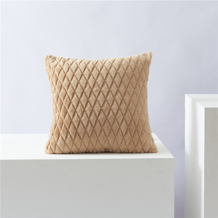 Luxurious Textured Quilted Throw Pillow