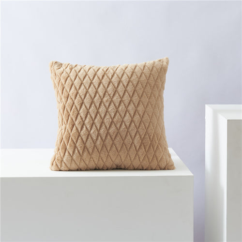 Luxurious Textured Quilted Throw Pillow