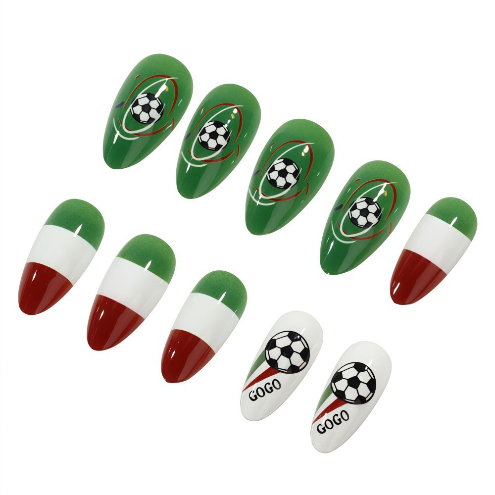 Sporty Football Art Nails Bowlift