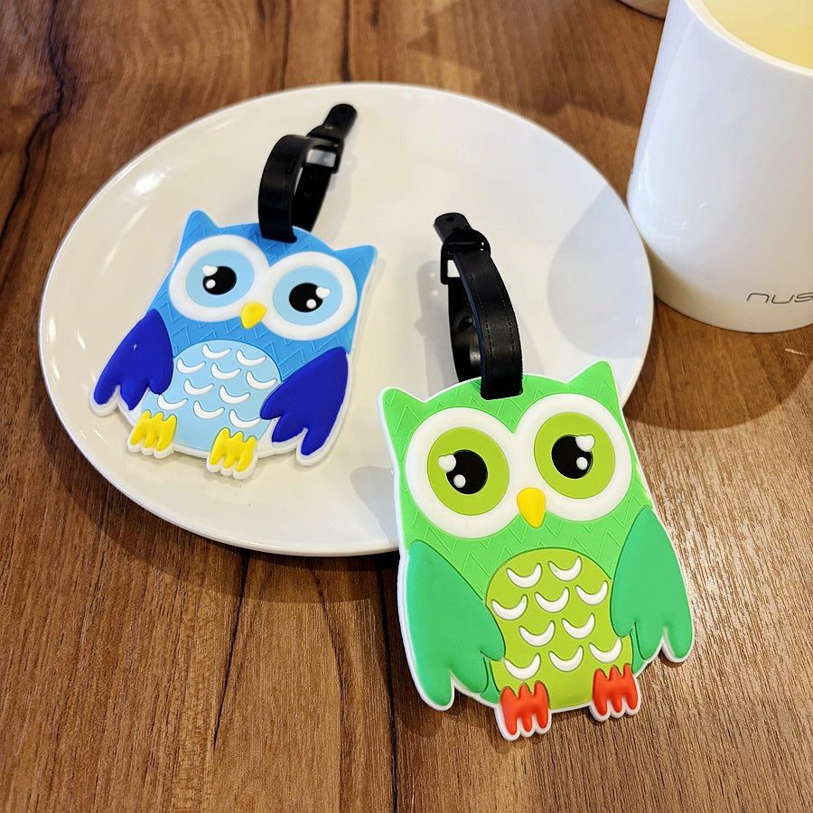 Cute Owl-Shaped Luggage Tag Bowlift