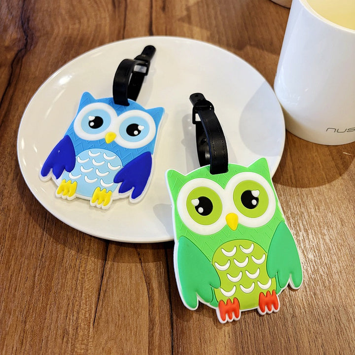 Cute Owl-Shaped Luggage Tag Bowlift