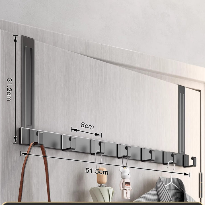 Over-Door Multi-Hook Storage Rack