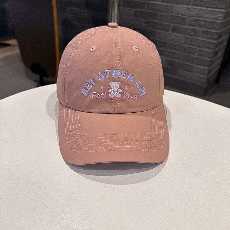 Women's Playful Embroidered Cap Bowlift