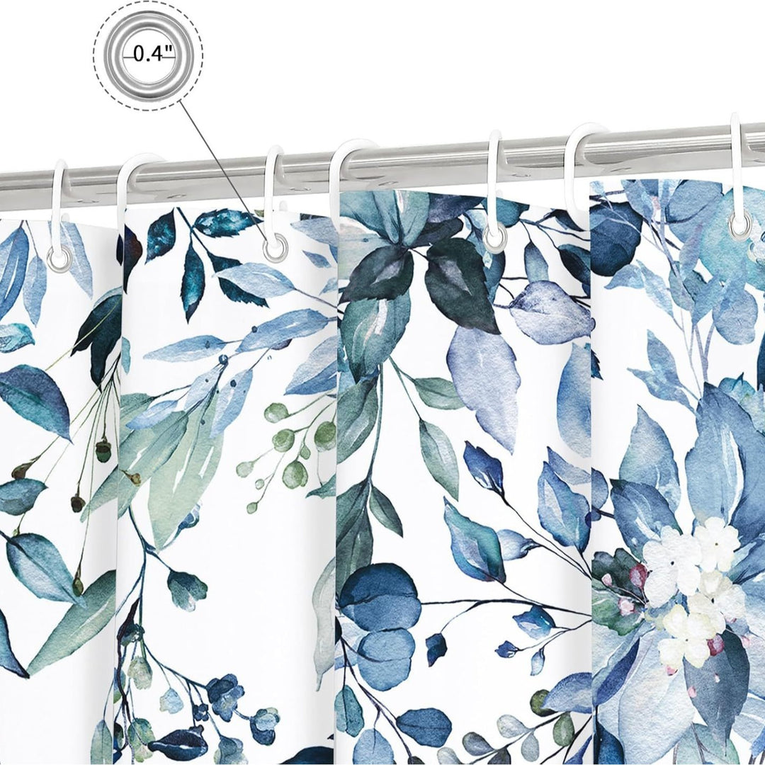 Floral Patterned Shower Curtain Bowlift