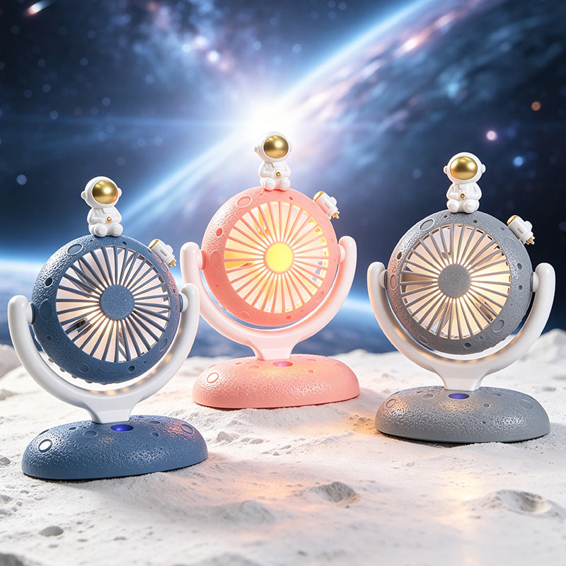 Women's table fan with creative astronaut figure Bowlift