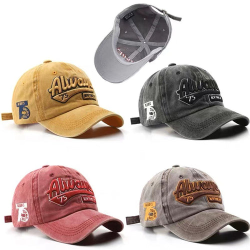 Unisex Vintage Distressed Casual Cap Bowlift