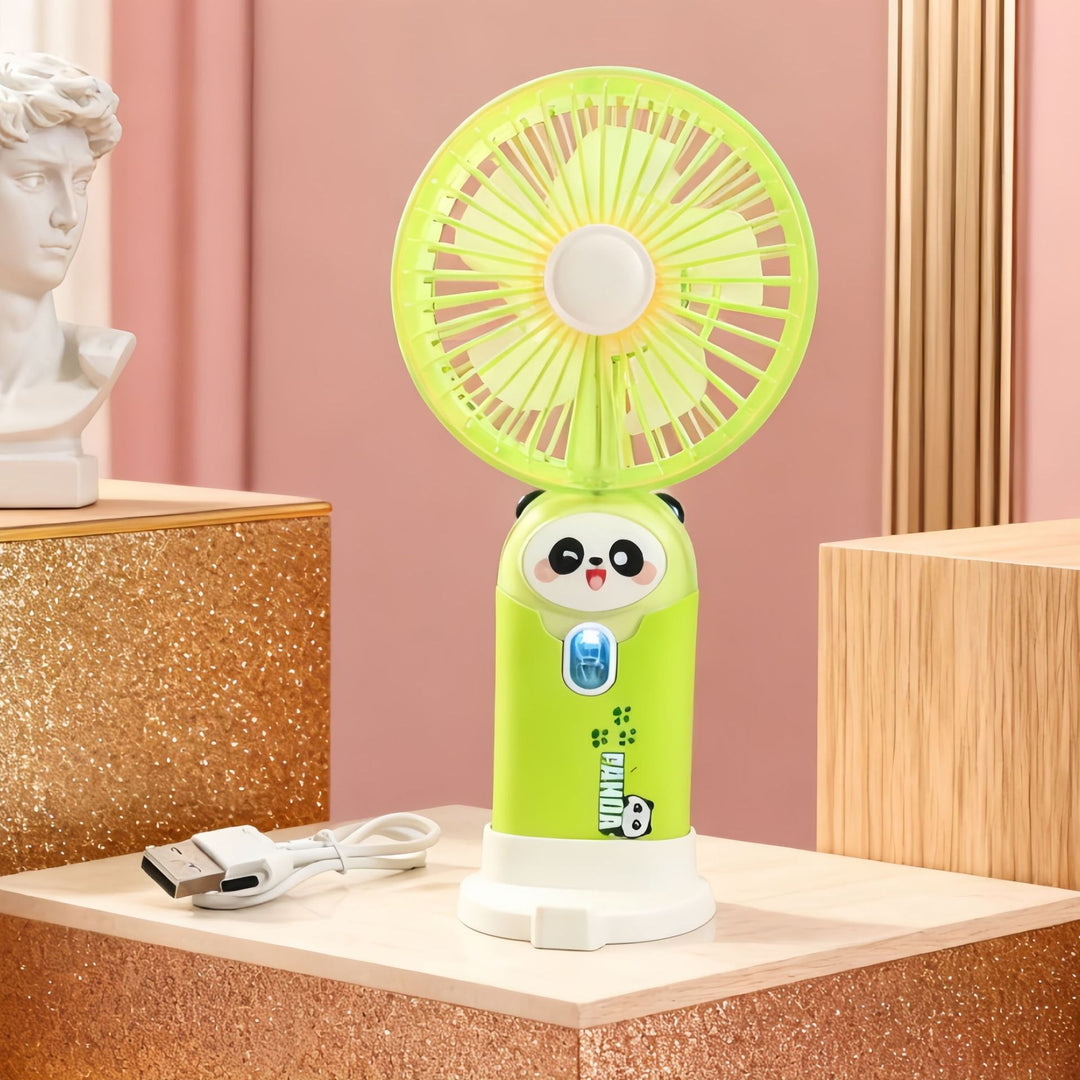 Women's portable handheld fan in playful rabbit design Bowlift