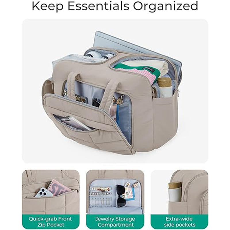 Cosmetic transport bag with multiple storage compartments Bowlift