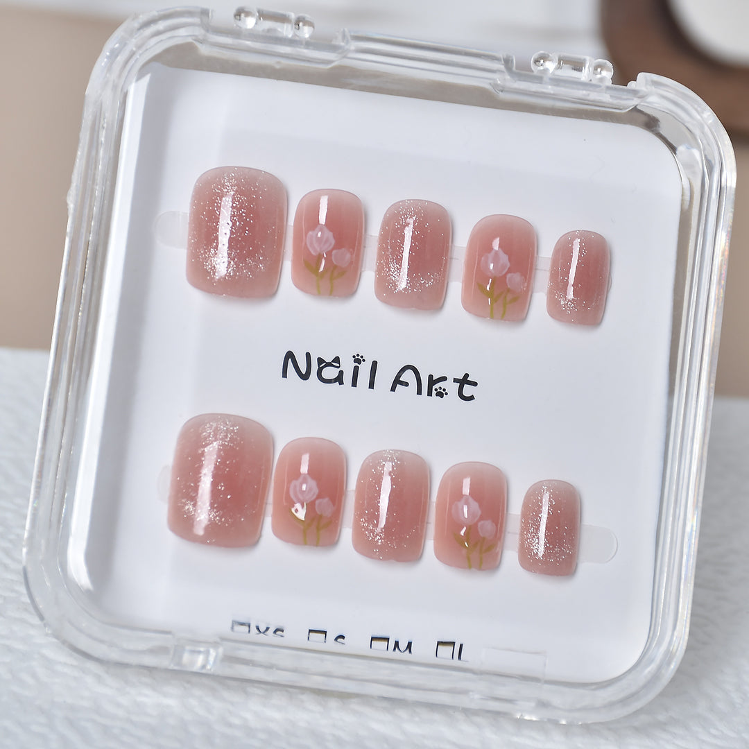 Premium Glamorous Press-On Nail Extensions Bowlift