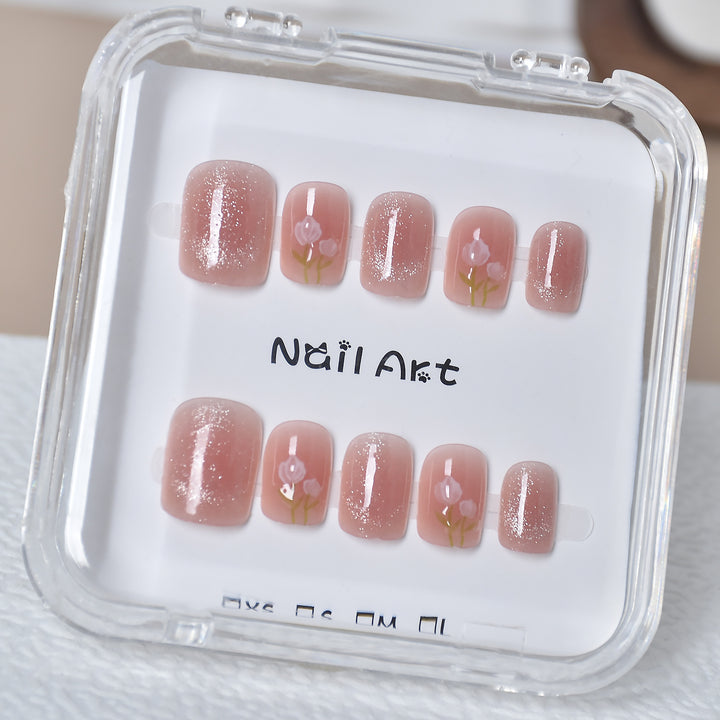Premium Glamorous Press-On Nail Extensions Bowlift