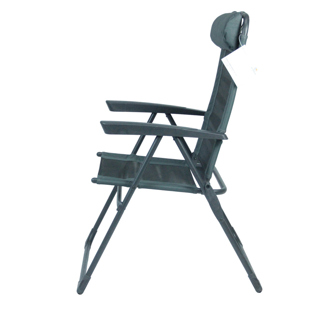 Recliner with ergonomic headrest and folding mechanism Bowlift
