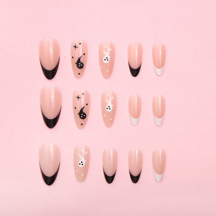 Artistic Halloween-Themed Press-On Nails Bowlift