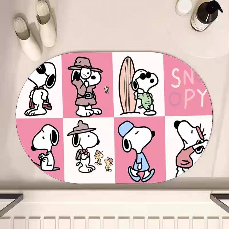 Playful Cartoon Characters Carpet