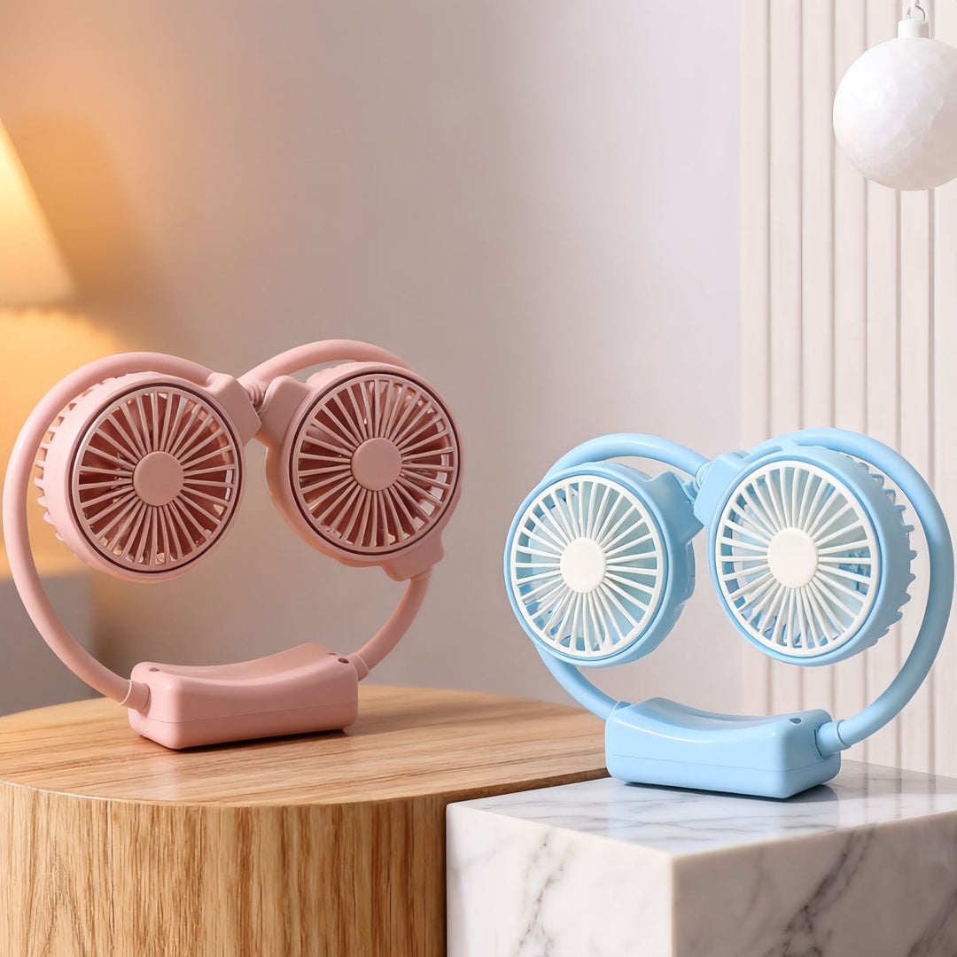 Women Portable Neck Fan with Flexible Design Bowlift