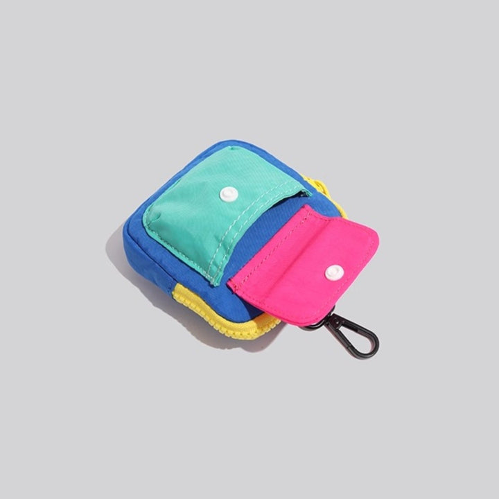 Color-Block Mini Storage Pouch Bowlift