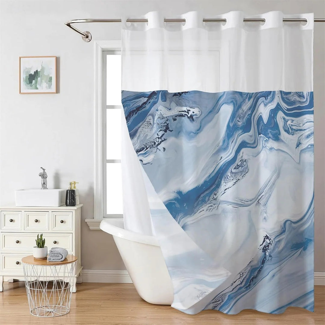 Artistic Floral Shower Curtain Bowlift