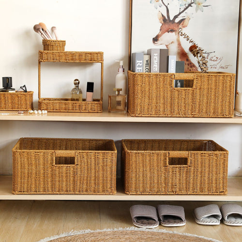 Storage Basket with Ergonomic Handles Bowlift