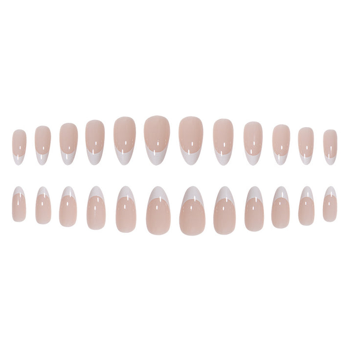 Elegant French Tip Press-On Nails Bowlift 1789085735